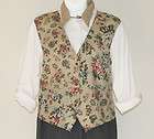 Design Group Cotton Black Tapestry Vest M  