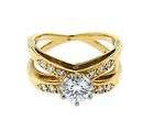 TIFFANY CO ETOILE 18K GOLD PLATINUM DIAMOND RING  