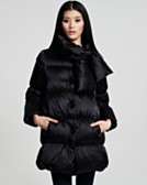 kate spade new york Mona Channel Quilted Bow Puffer Coat