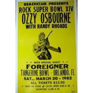 Ozzy Osbourne with Randy Rhoads with Special Guest Foreigner Concert 