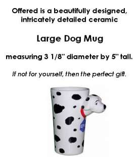 Coffee Mug Dog Large Dalmatian 10 oz drink Ceramic NEW  
