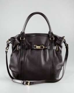 Leather Pebbled Crossbody Bag  