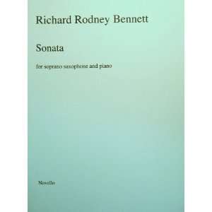  Sonata for Soprano Saxophone and Piano Richard Rodney Bennett Books