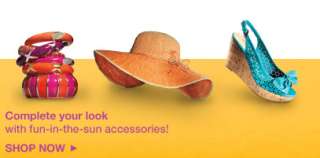 Complete your look with fun in the sun accessories Shop Now