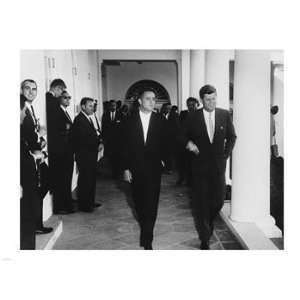 Sargent Shriver with JFK Poster (24.00 x 18.00)