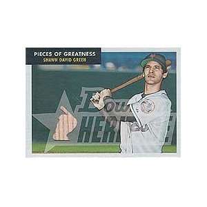Shawn Green 2007 Bowman Heritage Pieces of Greatness Authentic Game 