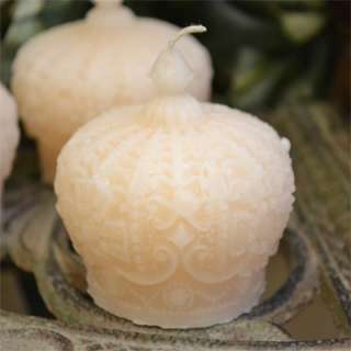 Royal crown candle Cream color unscented Weddings parties centerpiece 