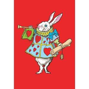  Alice in Wonderland Horn and Hearts 24X36 Giclee Paper 