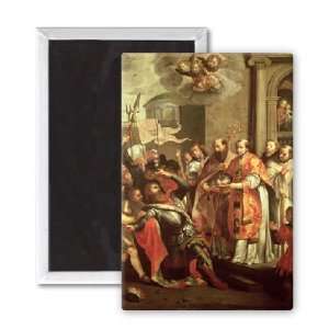 St. Bernard of Clairvaux (1090 1153) and   3x2 inch Fridge Magnet 