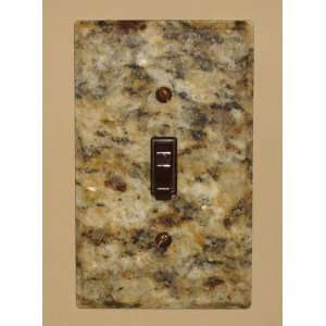 St. Cecilia Gold Granite, Toggle Light Switch Cover