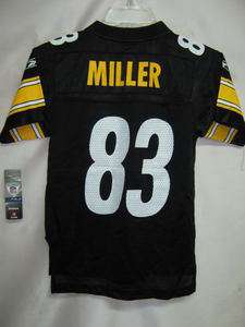 Steelers Replica NFL Youth Jersey Heath Miller Blk S *  