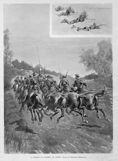 FREDERIC REMINGTON AMERICAN CAVALRY, HORSES, TROOP A  