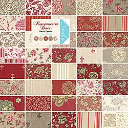 French General ROUENNERIES DEUX Jelly Roll 2.5 Fabric Quilting Strips 