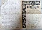 1950 OLD French EMBROIDERY Patterns LA BRODERIE # 1055  