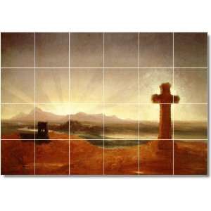 Thomas Cole Religious Floor Tile Mural 10  32x48 using (24) 8x8 tiles