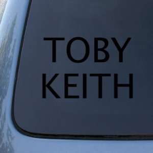 TOBY KEITH   Vinyl Car Decal Sticker #1884  Vinyl Color Black