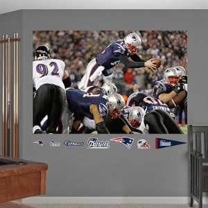 Tom Brady Diving Touchdown New England Patriots Mural Fathead