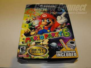 Mario Party 6 Bundle w/ Mic Gamecube BRAND NEW Wii OOP 045496962012 