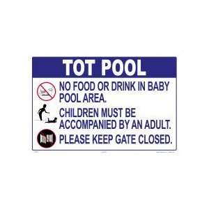  Tot Pool Rules Sign 2502Wa1812E