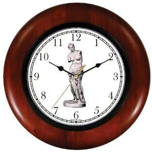 Venus de Milo Wooden Wall Clock by WatchBuddy Timepieces (Cherry Wood 