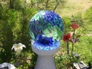 Solar Gazing Ball Globe Continents Large Plus Light  