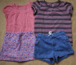 Girls Summer Clothes Lot sz 3T OSHKOSH Shorts GYMBOREE Shirts Outfits 