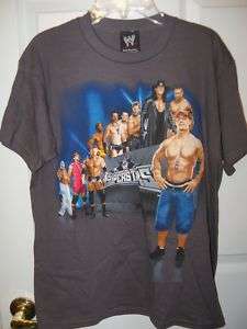 John Cena WWE Wrestling Gray Shirt Boys Size Large 14 / 16 NWT #73 