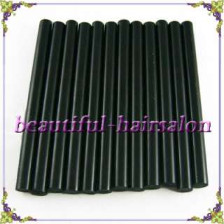 12 pcs 100mm*8mm keratin glue sticks for hair extensions black  