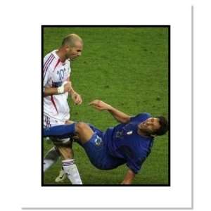   World Cup Champion Zinedine Zidane Headbutting M Sports Collectibles