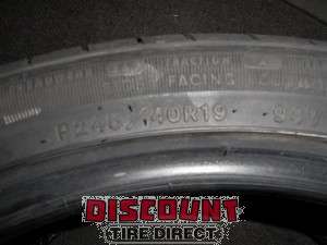 Used 245/40 19 GOODYEAR EAGLE RS A TIRE 40R R19  