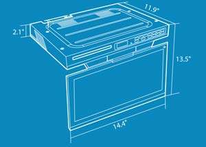   on   Venturer KLV3915 15.4 Inch Undercabinet Kitchen LCD TV/DVD Combo