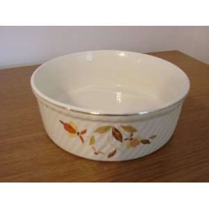 Halls Superior French Baking Souffle or Casserole Dish   Autumn Leaf 