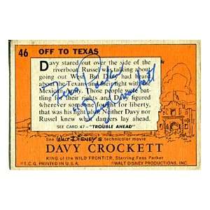   Crockett Autographed / Signed Disney Topps Card