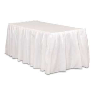  Linen Like Table Skirt   Disposable 