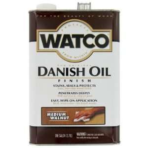 Rust Oleum 242222 1 Gallon Danish Oil Finish, Medium Walnut (2 Pack)