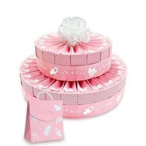  Its a Girl Baby Shower Favor Cake Kit   2 Layer Kit for 