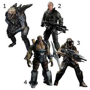 RESISTANCE 6 VIDEO GAME FIGURES, ps2 wii xbox pc halo resident evil 