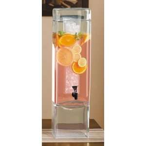    Cal Mil 3 Gallon Glass Square Beverage Dispenser
