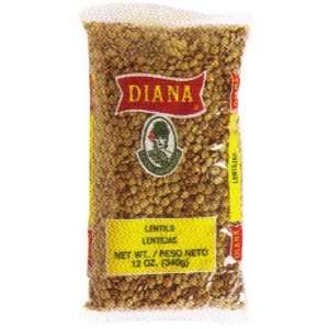 Diana Dry Lentils 12 oz   Lentejas  Grocery & Gourmet Food