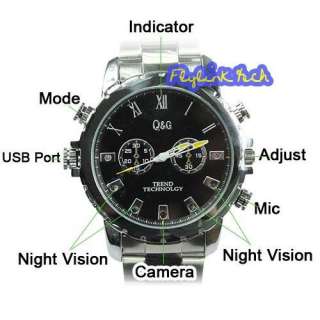 US 8GB HD 1080P Hidden Camera IR Nightvision Sport DV DVR Watch 