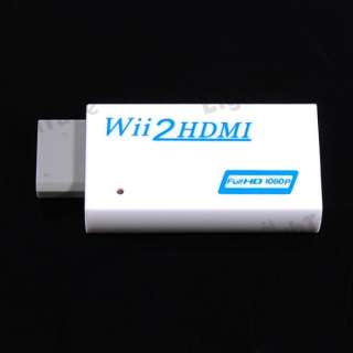 Wii HDMI Wii2hdmi 3.5mm audio Converter Adapter Output  
