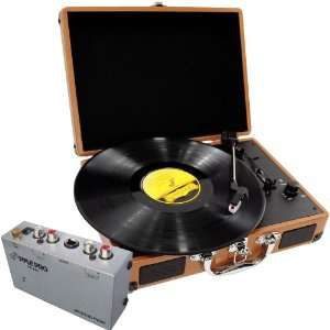  Pyle Turntable Record Player and Pre Amplifier Package 