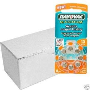 80 x Rayovac Size 13 Hearing Aid Batteries Fit PR 13PA  