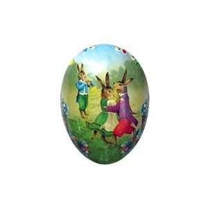   Mache Dancing Bunnies Easter Egg Container ~ Germany