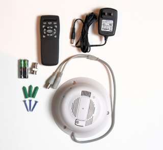 Covert Smoke Detector Alarm Hidden Spy 480TVL Sony CCD Color Camera 