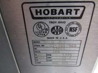 Hobart D300 30 Quart Mixer 115V 3/4HP w/Bowl, Dough Hook, and Paddle 