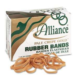  Alliance Pale Crepe Gold Rubber Bands ALL20335 Office 