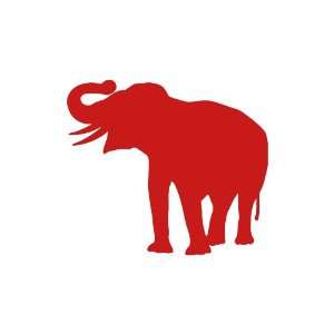  Elephant RED vinyl window decal sticker