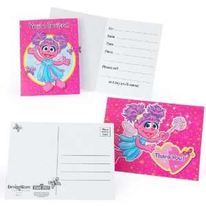  Abby Cadabby 8 Invitation Cards and 8 Thank You Postcards 