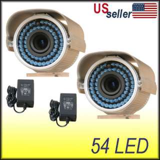 Outdoor CCD Security Camera 54 LEDs IR Day Night Bullet CCTV 
